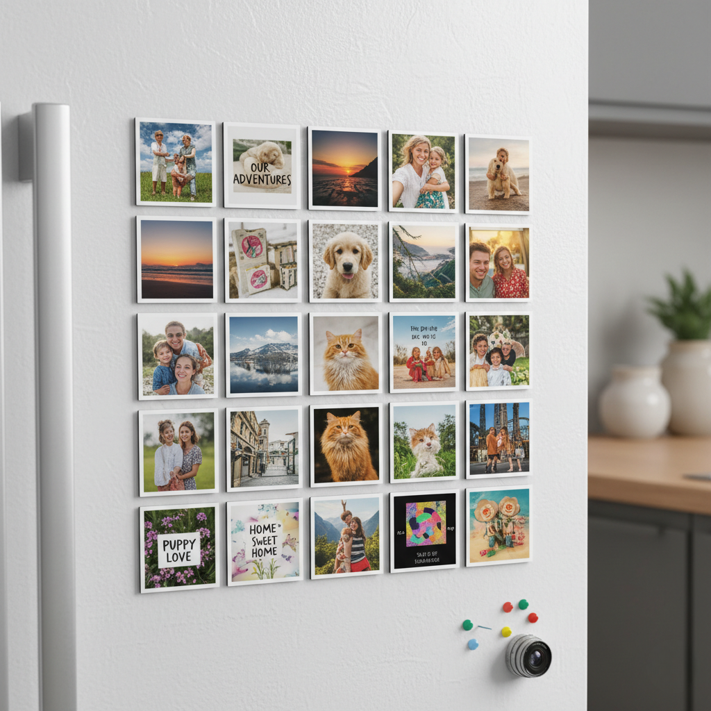Personalized Photo Magnet Collection