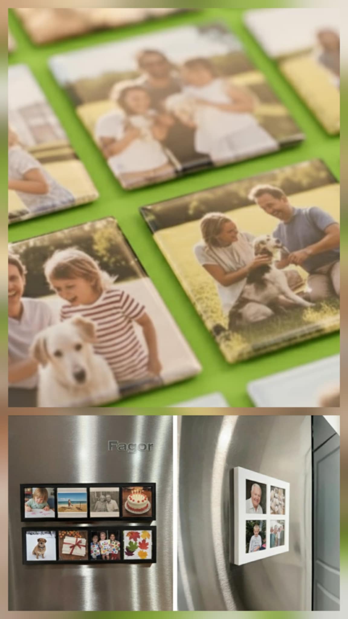 Personalized 5 × 5 cm Photo Magnets – Capture Life’s Little Moments