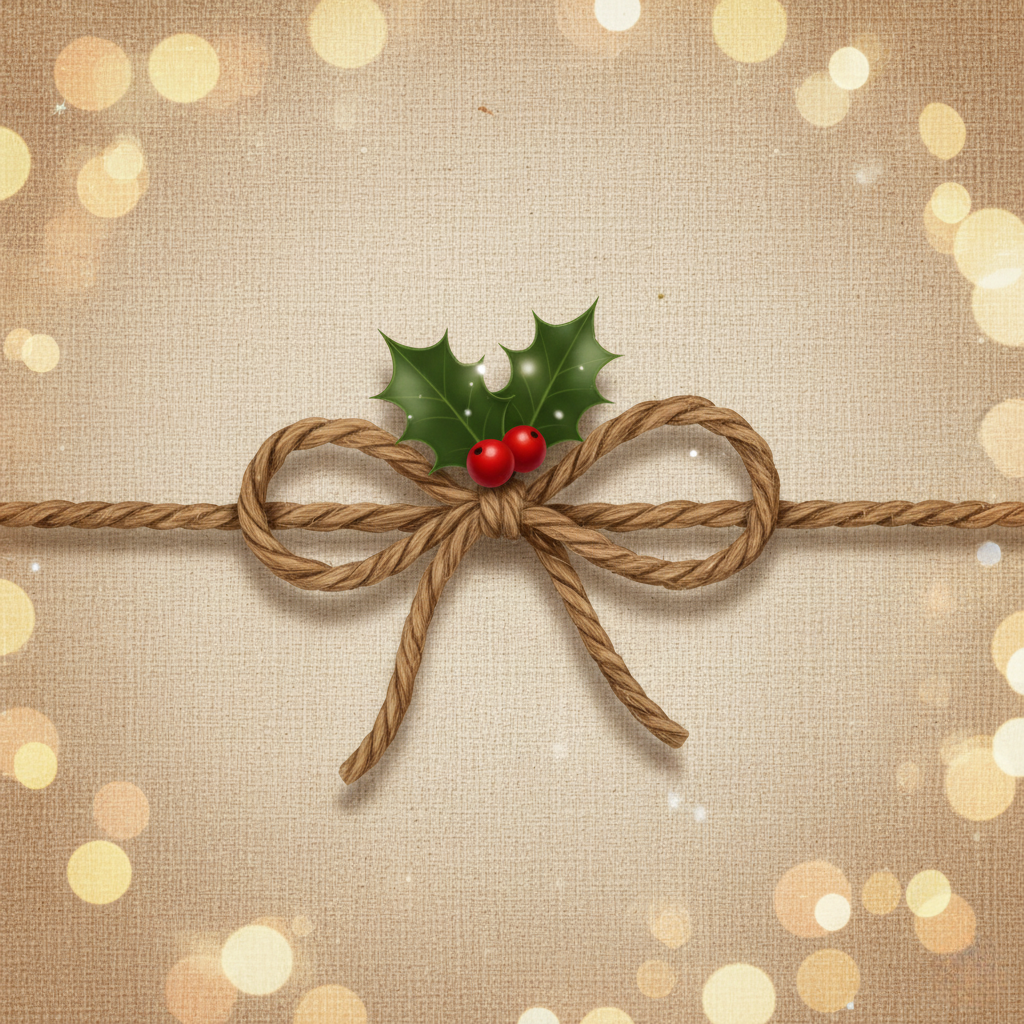 Rustic Christmas Magnet Set – 5 × 5 cm Square Magnets (Set of 9)