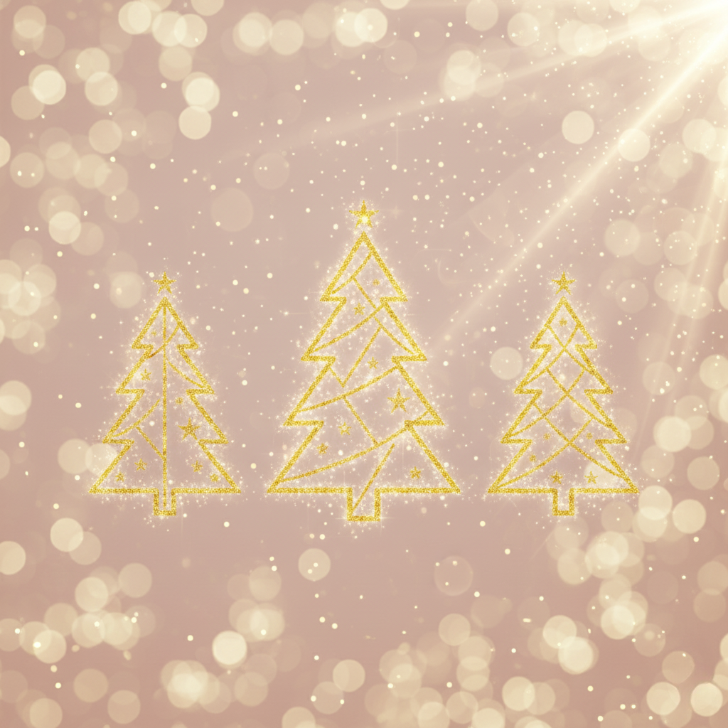 Minimalist & Elegant Christmas Magnet Set – 5 × 5 cm Square Magnets (Set of 9)