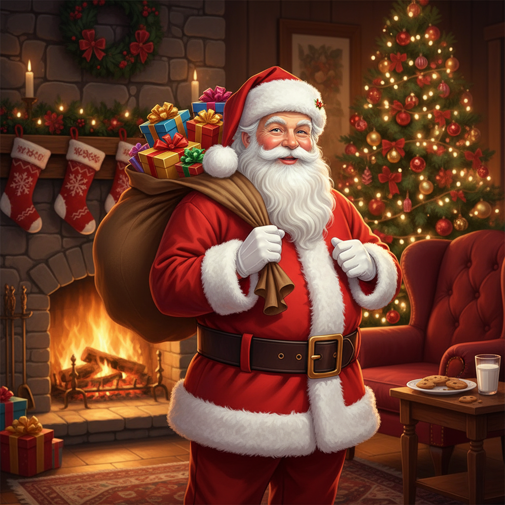 Cozy Christmas Magnet Collection – 5 × 5 cm Square (Set of 9)