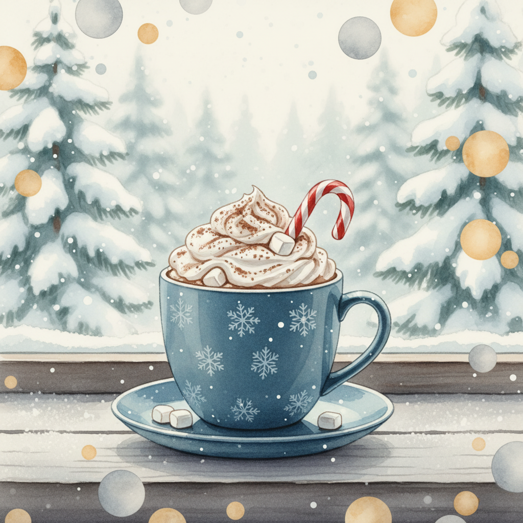 Winter Travel Memories Magnet Collection – 5 × 5 cm Square (Set of 9)