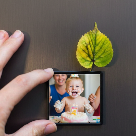 Personalized 5 × 5 cm Photo Magnets – Capture Life’s Little Moments