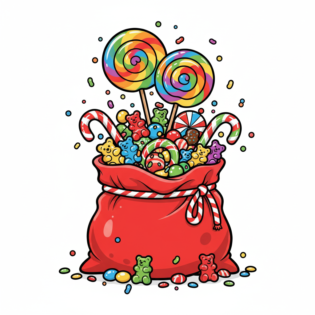 Playful & Fun Christmas Magnet Set – 5 × 5 cm Square Magnets (Set of 9)