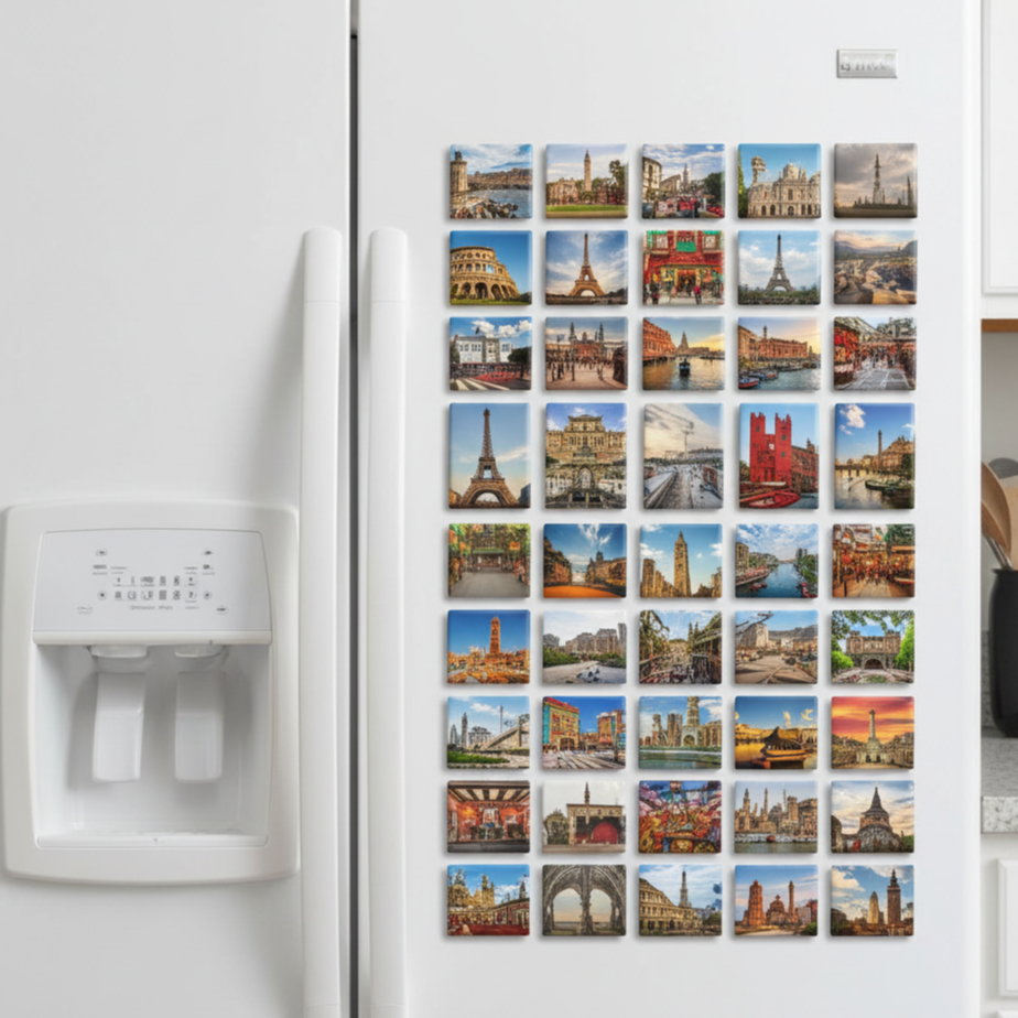 Personalisierte 5 × 5 cm Foto-Magnete – Halte die kleinen Momente des Lebens fest