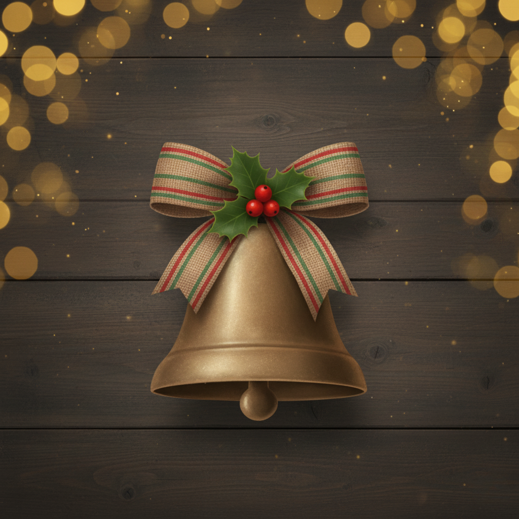 Rustic Christmas Magnet Set – 5 × 5 cm Square Magnets (Set of 9)