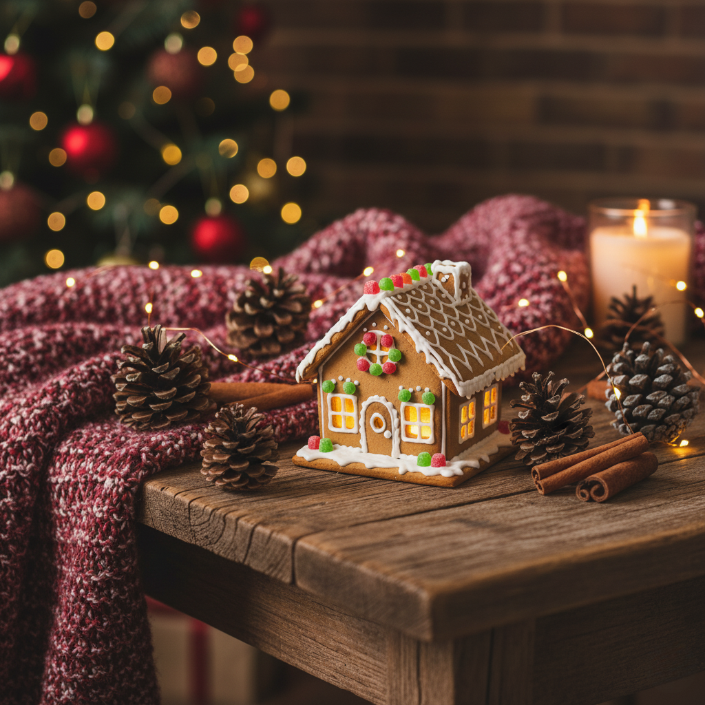 Cozy Christmas Magnet Collection – 5 × 5 cm Square (Set of 9)